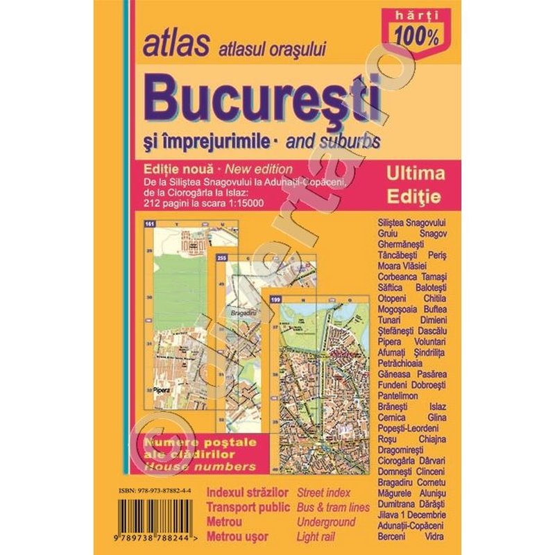 Bucuresti si imprejurimi, atlas (ghid) rutier,